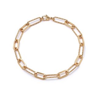 Polly Sayer Paperclip Chain Bracelet 18ct Gold Plate