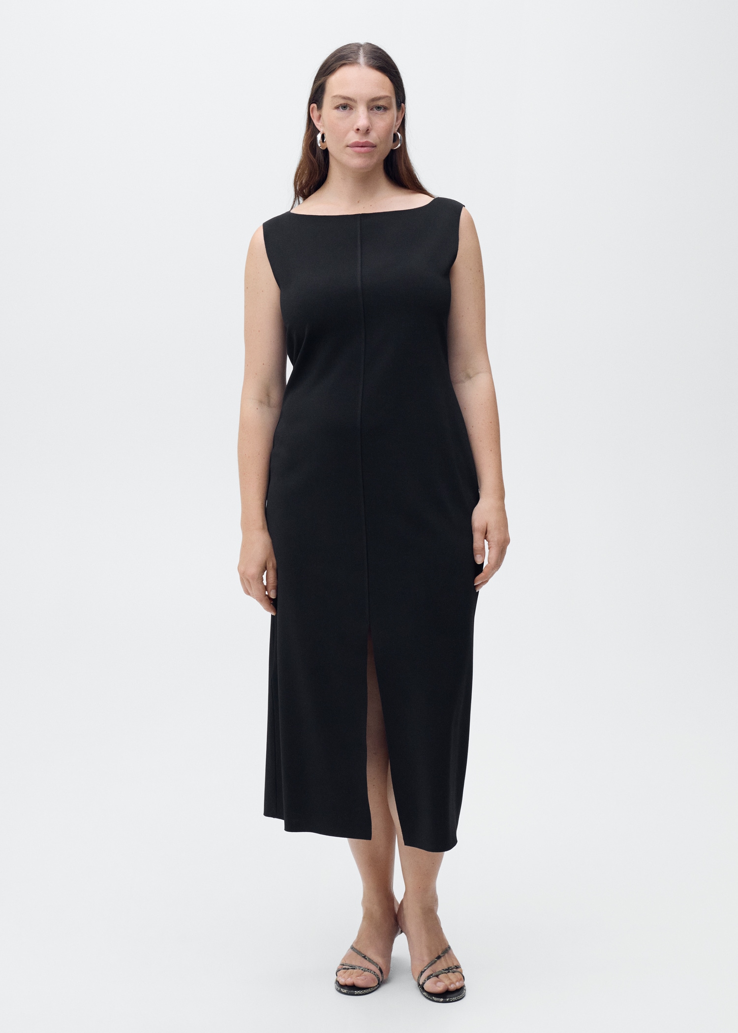 Boat-Neck Knitted Dress - Women | Mango United Kingdom