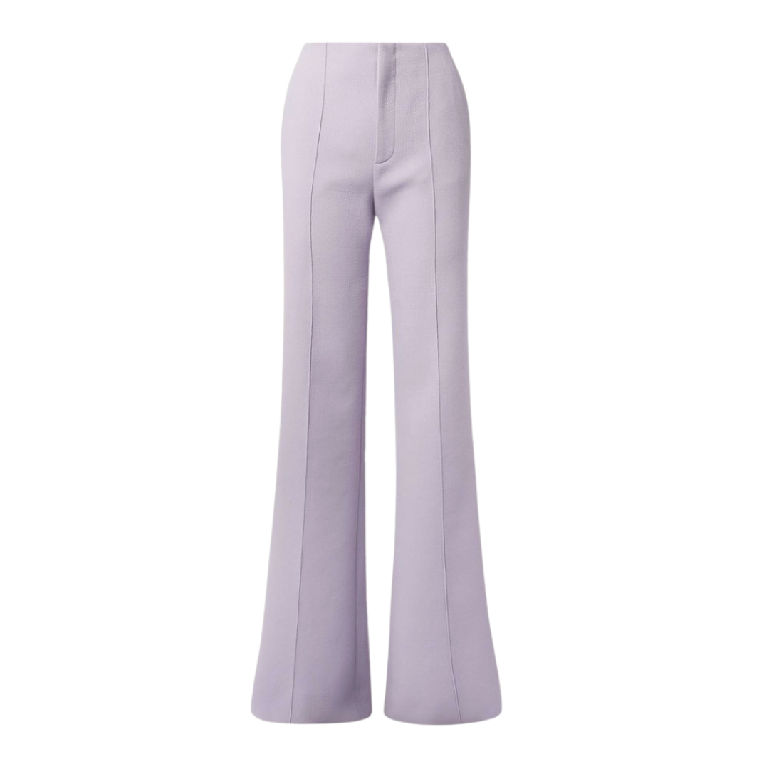 CHLO&amp;Eacute;, Wool-Crepe Flared Pants
