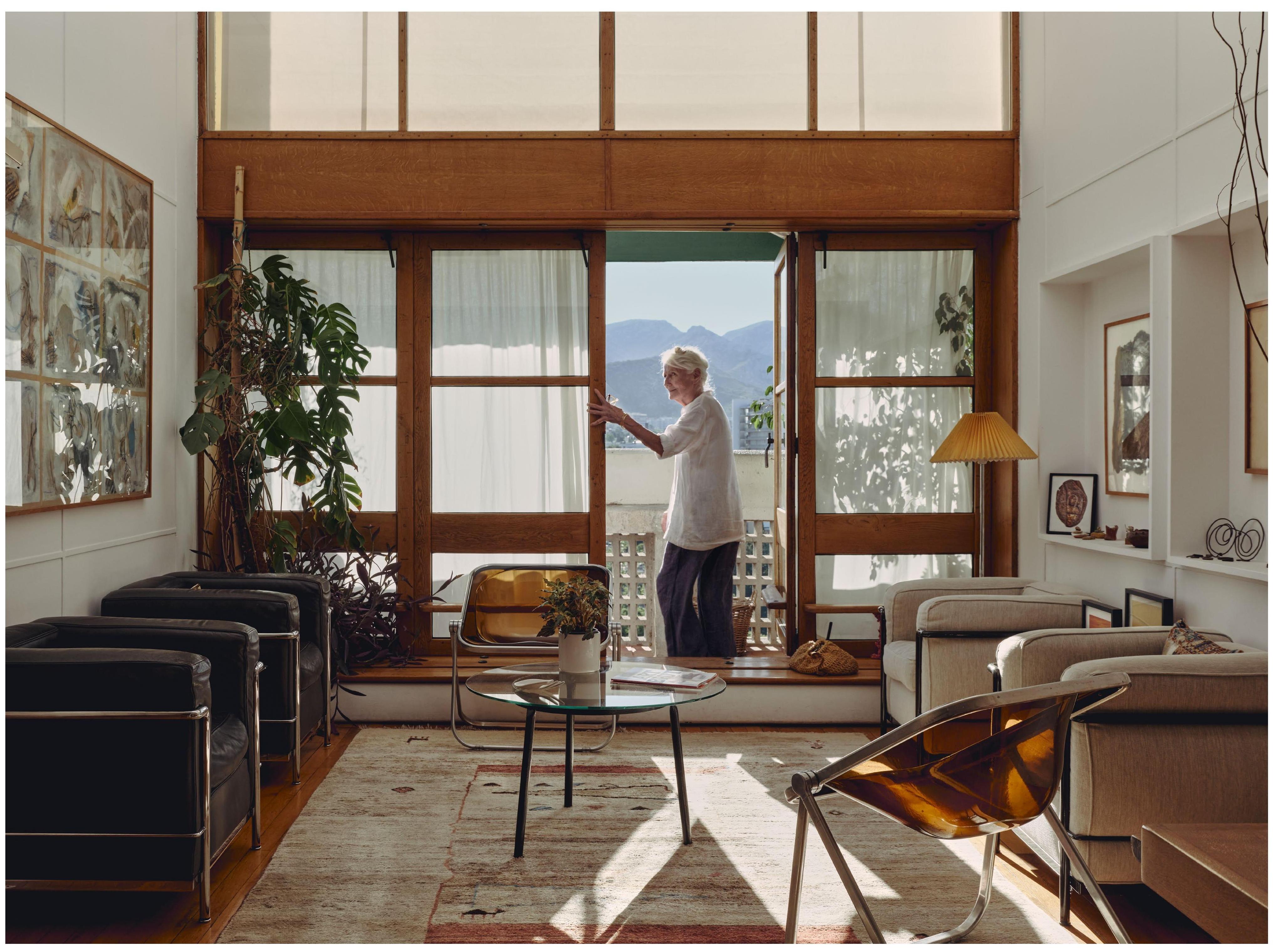 inside an apartment at Cit&amp;eacute; Radieuse by Le Corbusier in Marseille