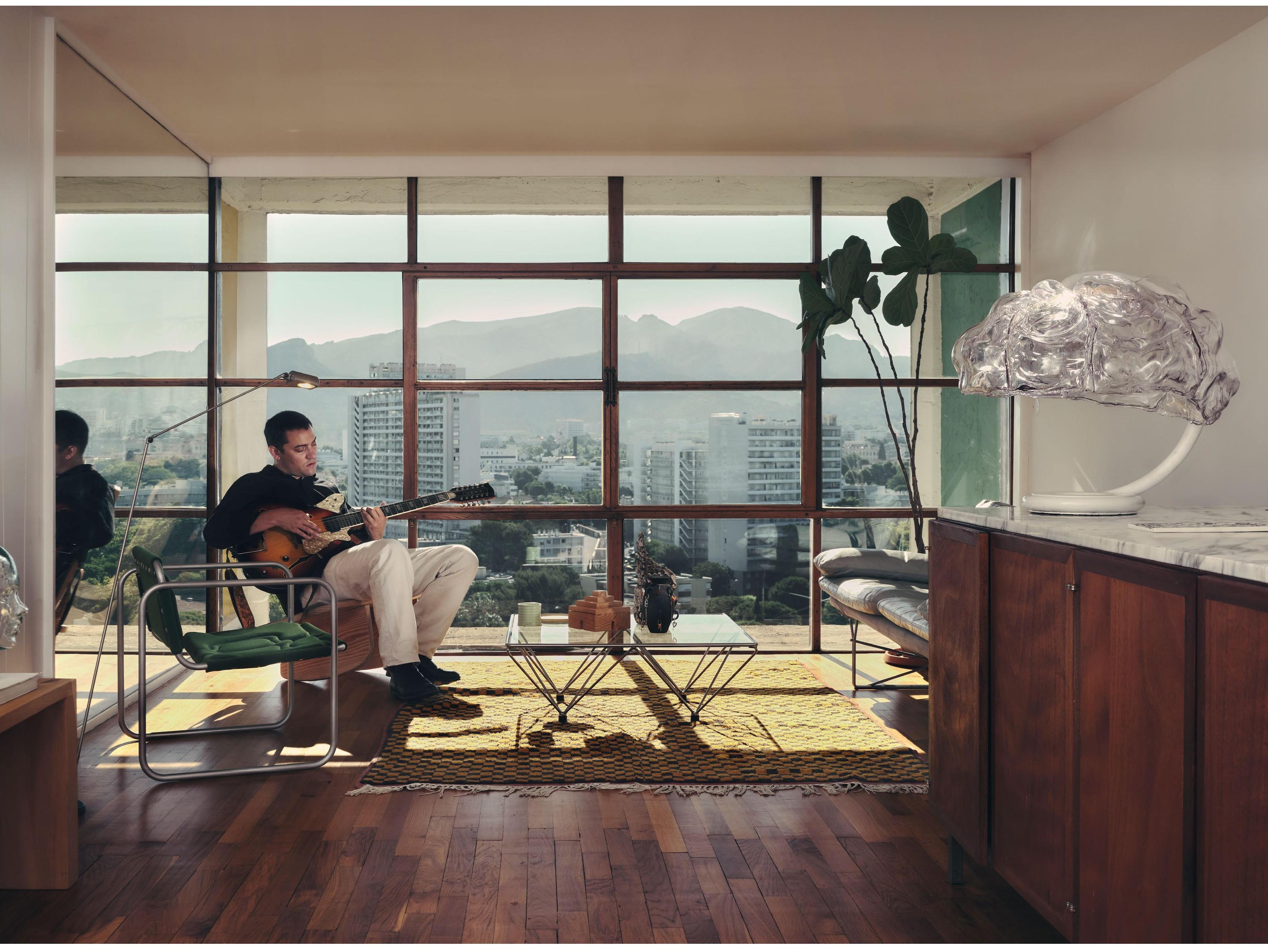 inside an apartment at Cit&amp;eacute; Radieuse by Le Corbusier in Marseille
