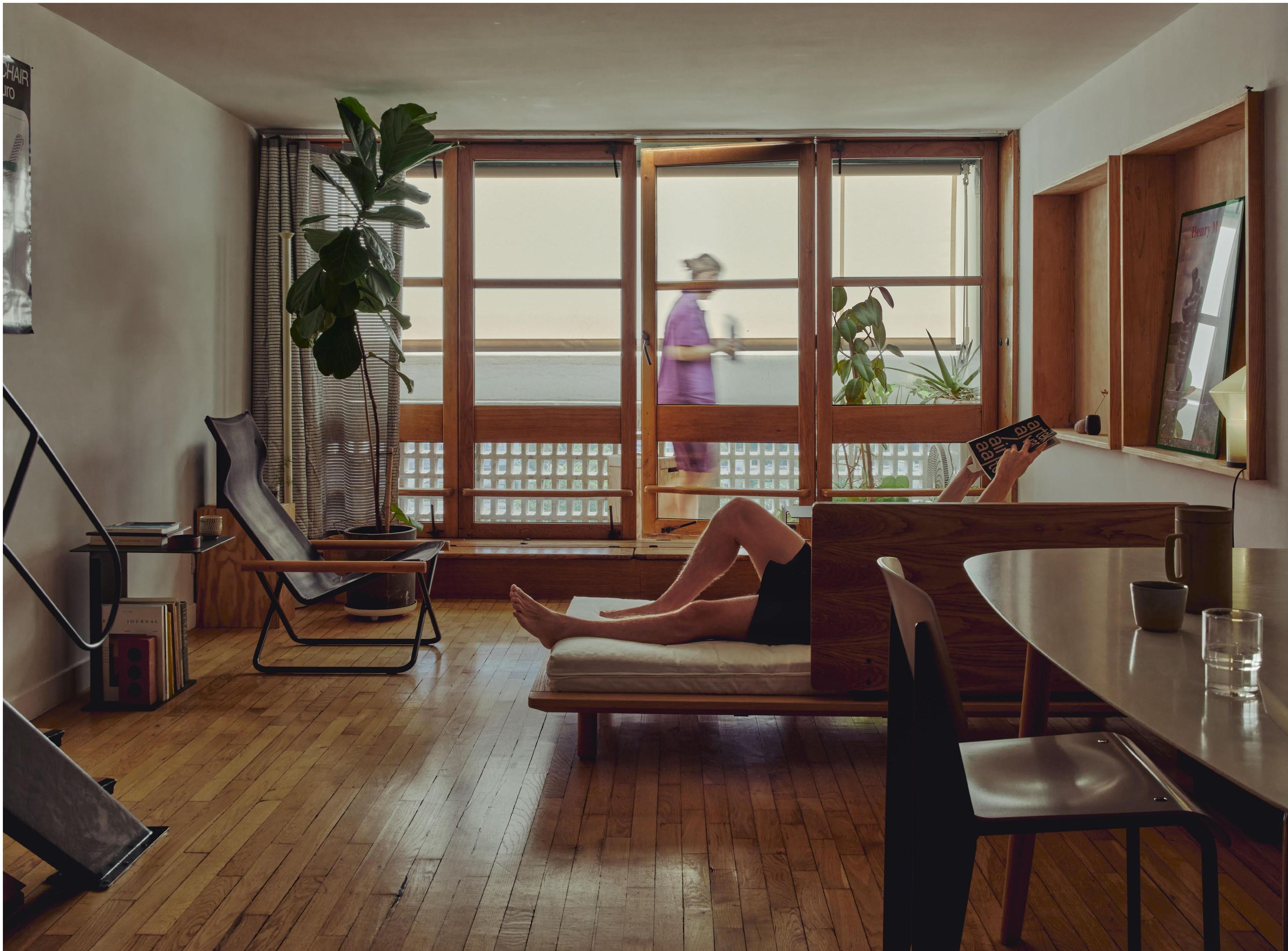 Inside an apartment at Cit&amp;eacute; Radieuse by Le Corbusier in Marseille