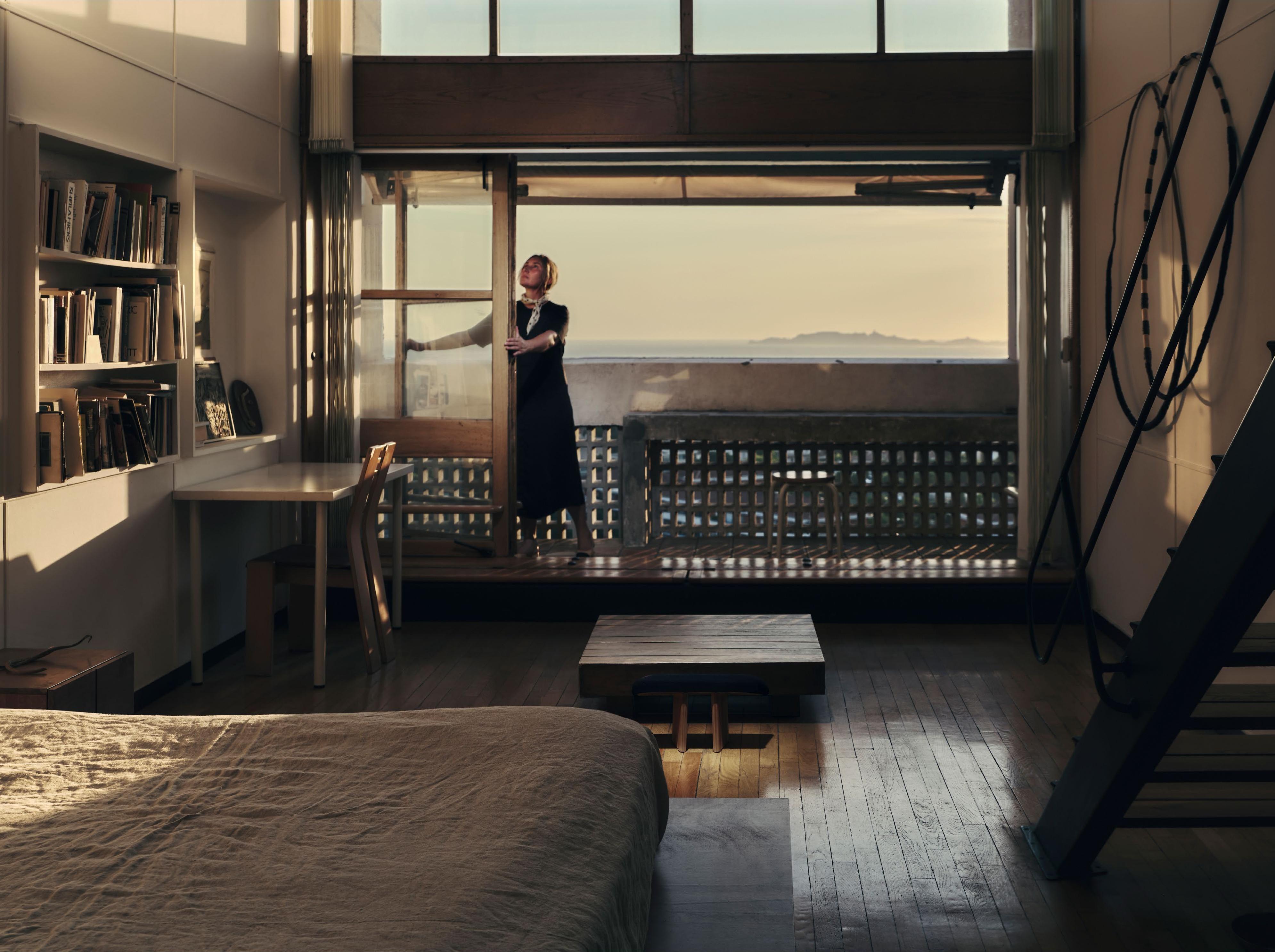Inside an apartment at Cit&amp;eacute; Radieuse by Le Corbusier in Marseille