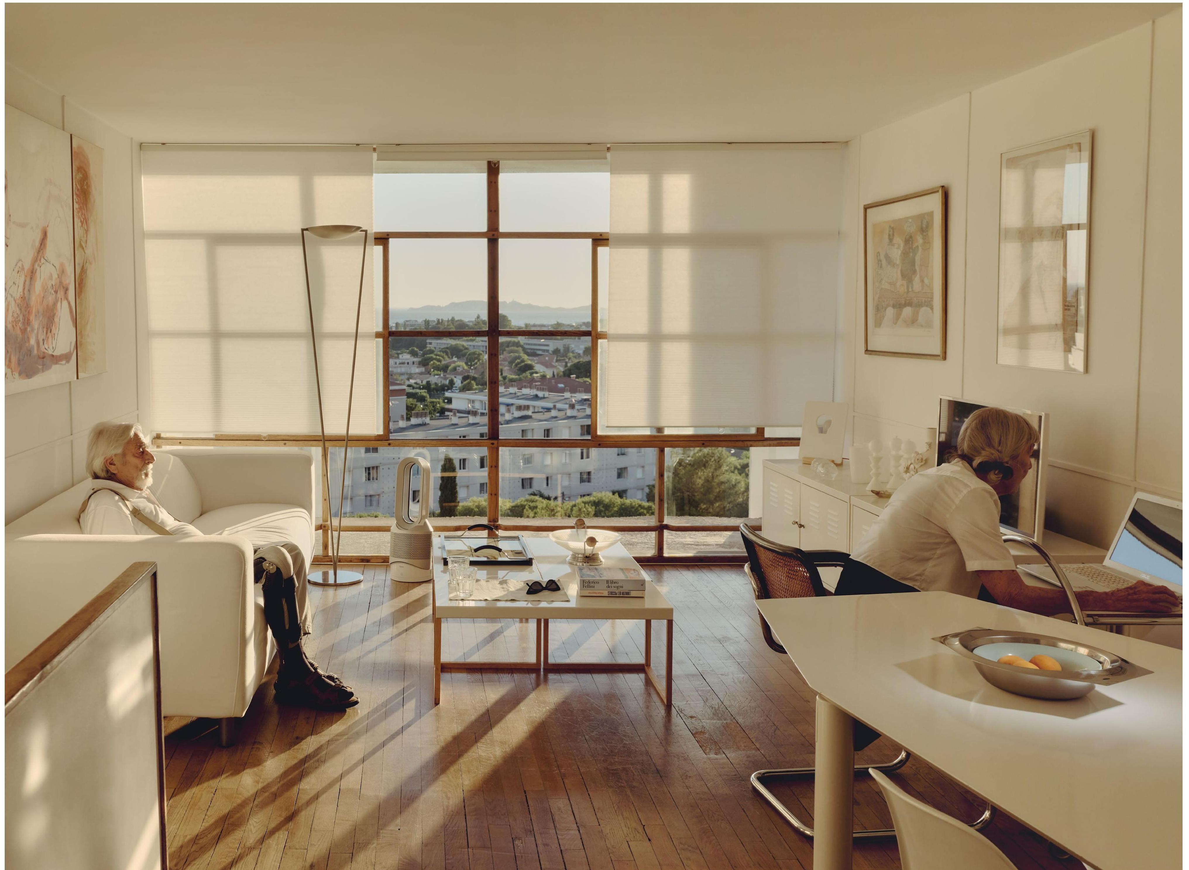 Inside an apartment at Cit&amp;eacute; Radieuse by Le Corbusier in Marseille