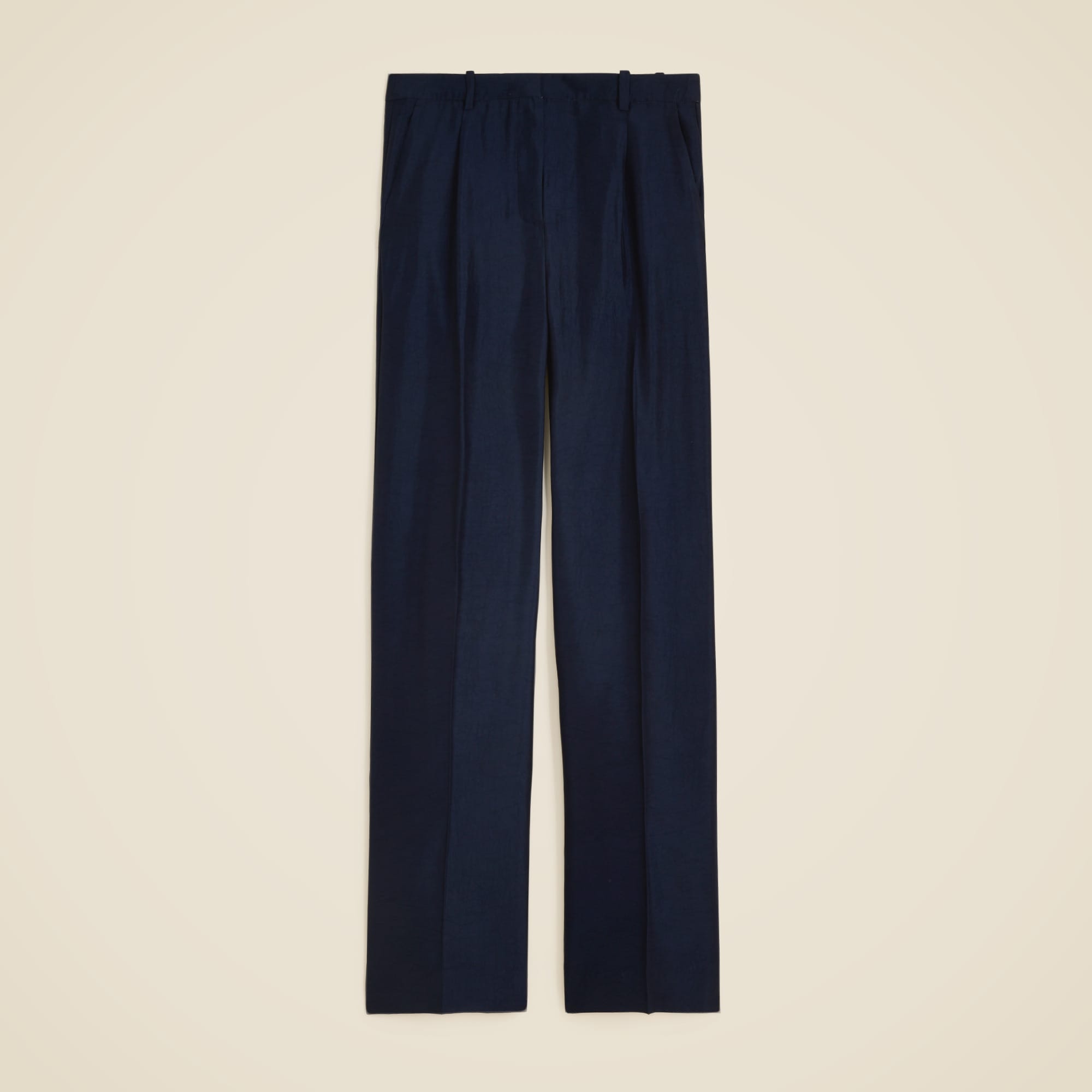 Essential Wide-Leg Pant in Textured Satin