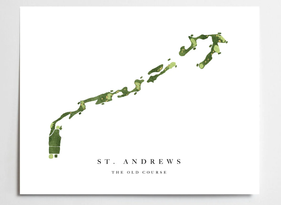Claire W Wall Art Golf Course Prints
