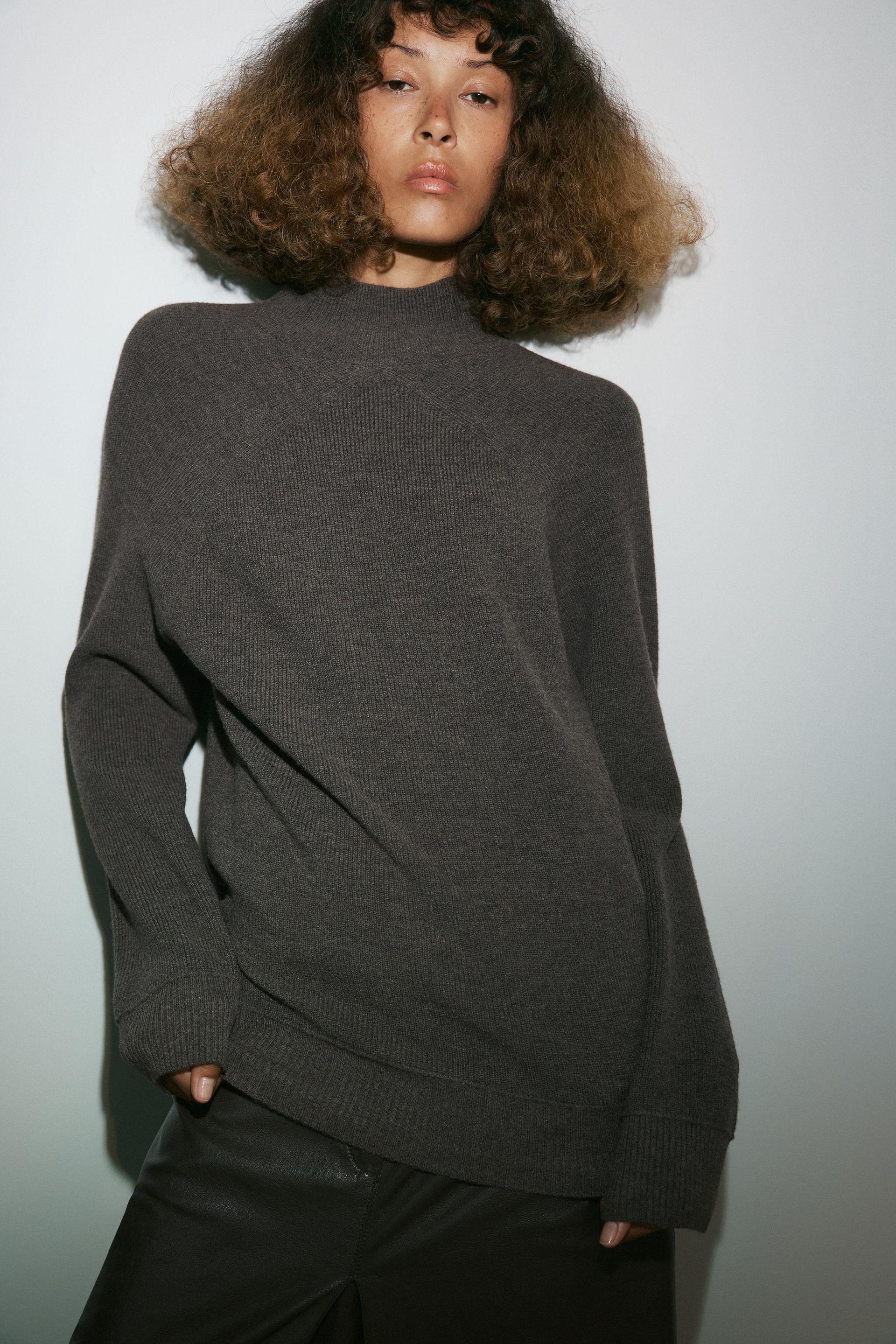 High Neck Knit Jumper