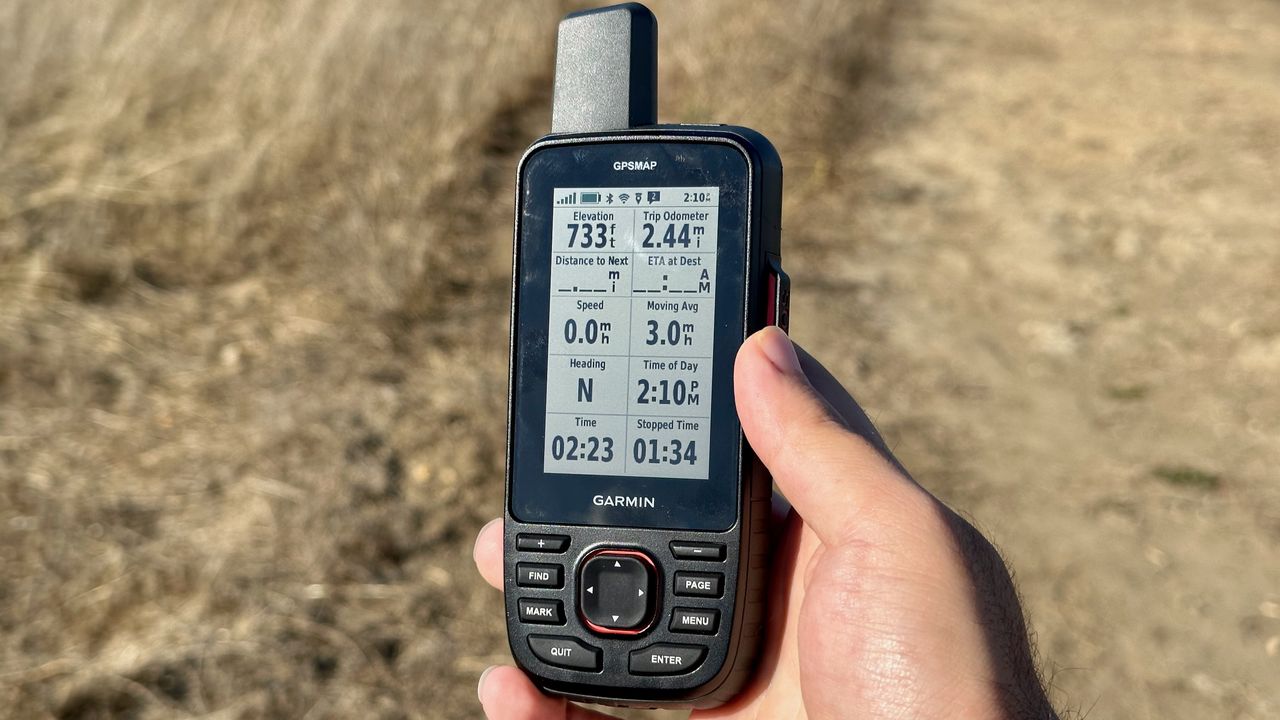 A tracked exhibition on the Garmin GPSMAP 67i