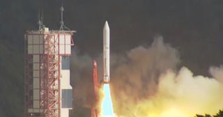 A Japanese Epsilon rocket launches the the Rapid Innovative Payload Demonstration Satellite 2 and eight other small spacecraft from Uchinoura Space Center on Nov. 8, 2021. 