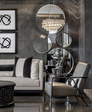Living room corner designed by Kelly Hoppen
