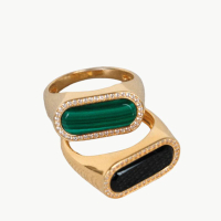 Edge of Ember Malachite or Onyx Ring:was £128now £89 (save £39)