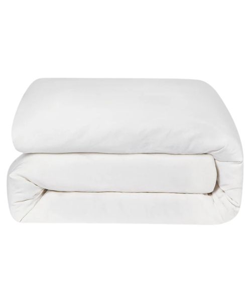White 100% Linen Duvet Cover