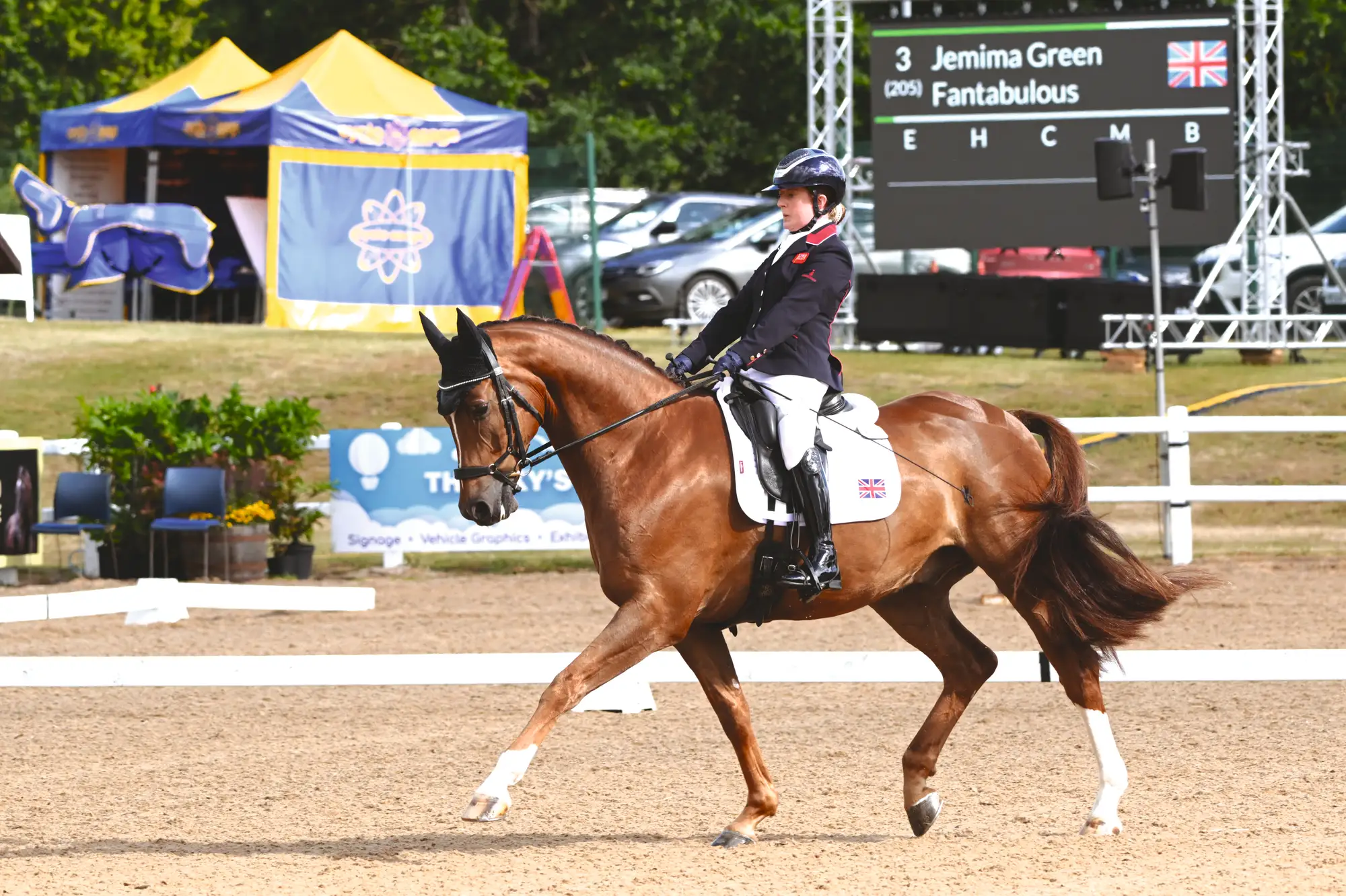 Jemima Green riding Fantabulous at Hartpury