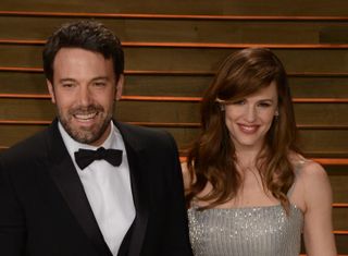 Actors Ben Affleck and wife Jennifer Garner arrive at the 2014 Vanity Fair Oscar Party Hosted By Graydon Carter on March 2, 2014 in West Hollywood, California