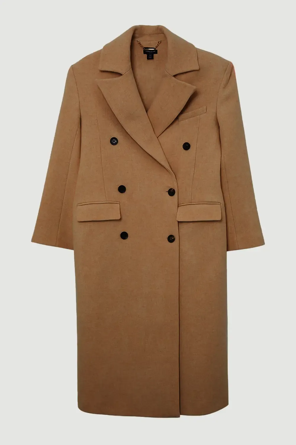 Karen Millen, Forever Wool Double Breasted Tailored Midi Coat