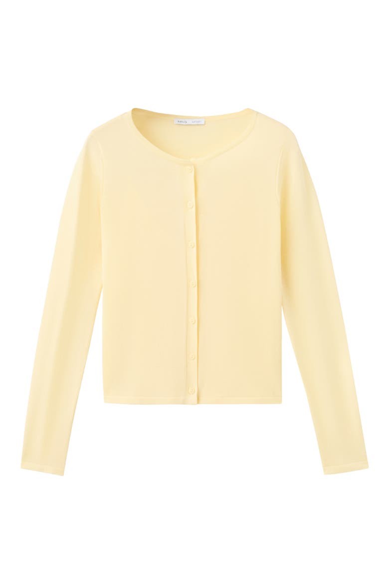 Fine Knit Crewneck Cardigan