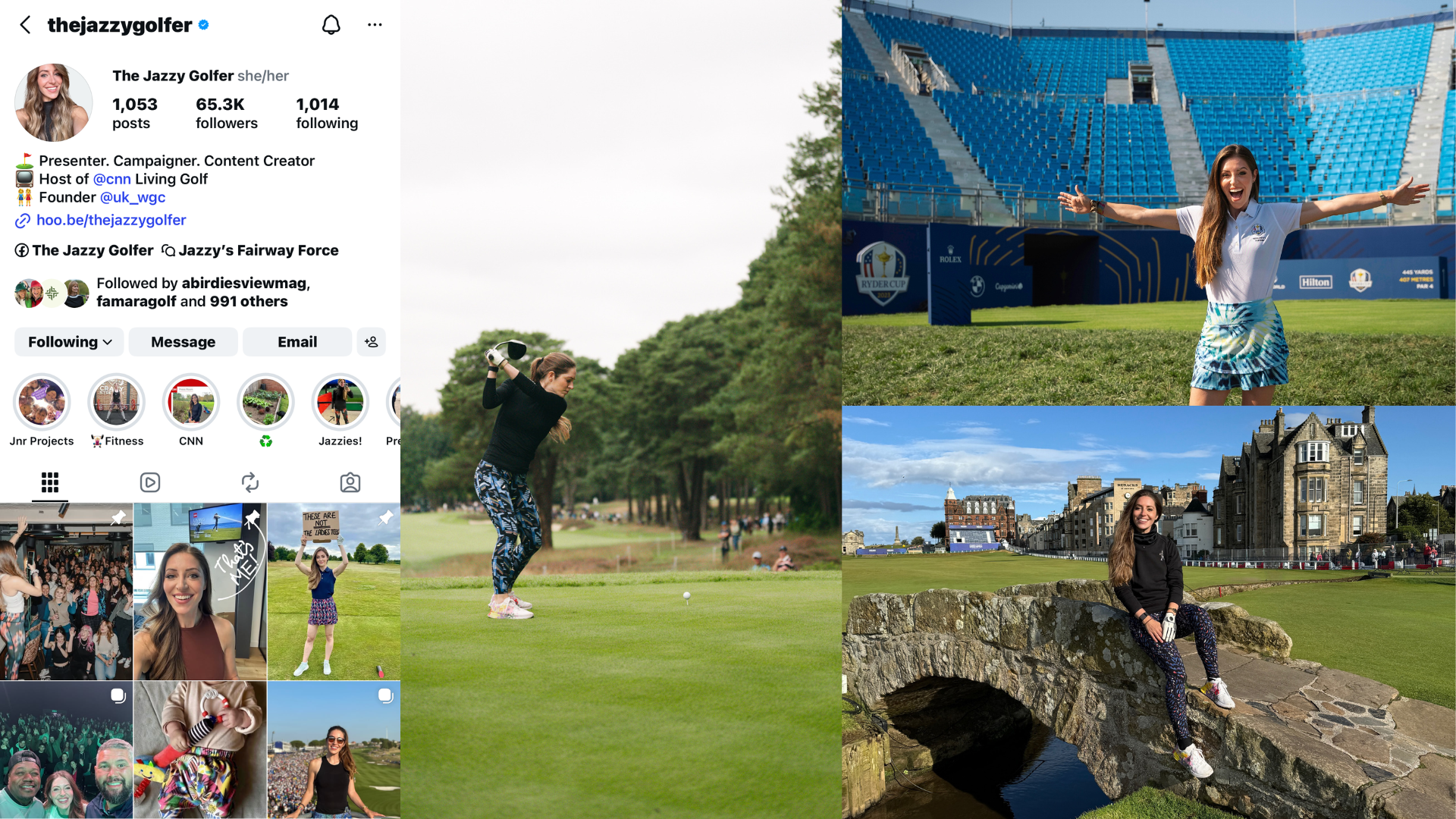 Jazzy Golfer Instagram