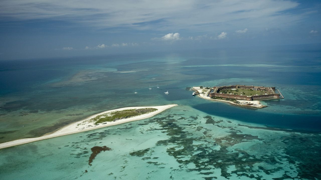 Dry Tortugas National Park aerial view