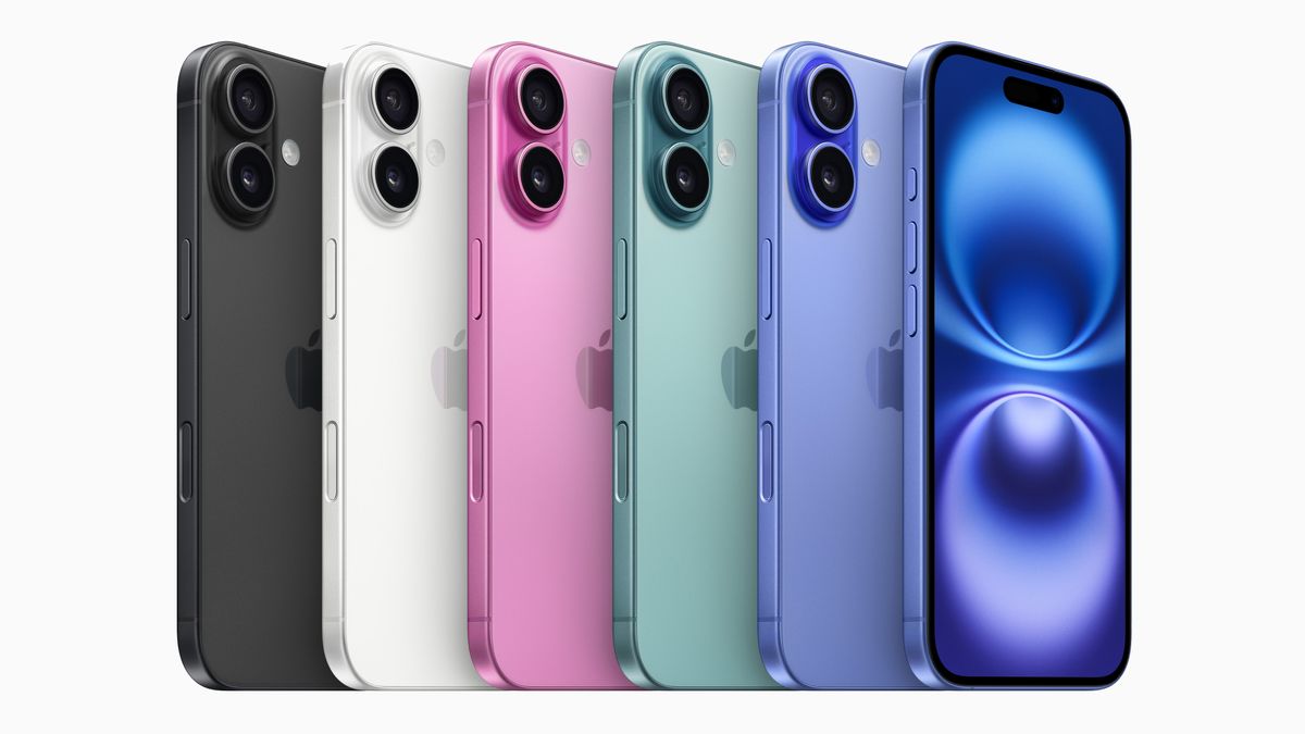 iPhone 16/16 Plus models on a white background