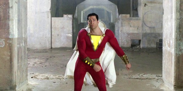 Zachary Levi flossing in shazam!