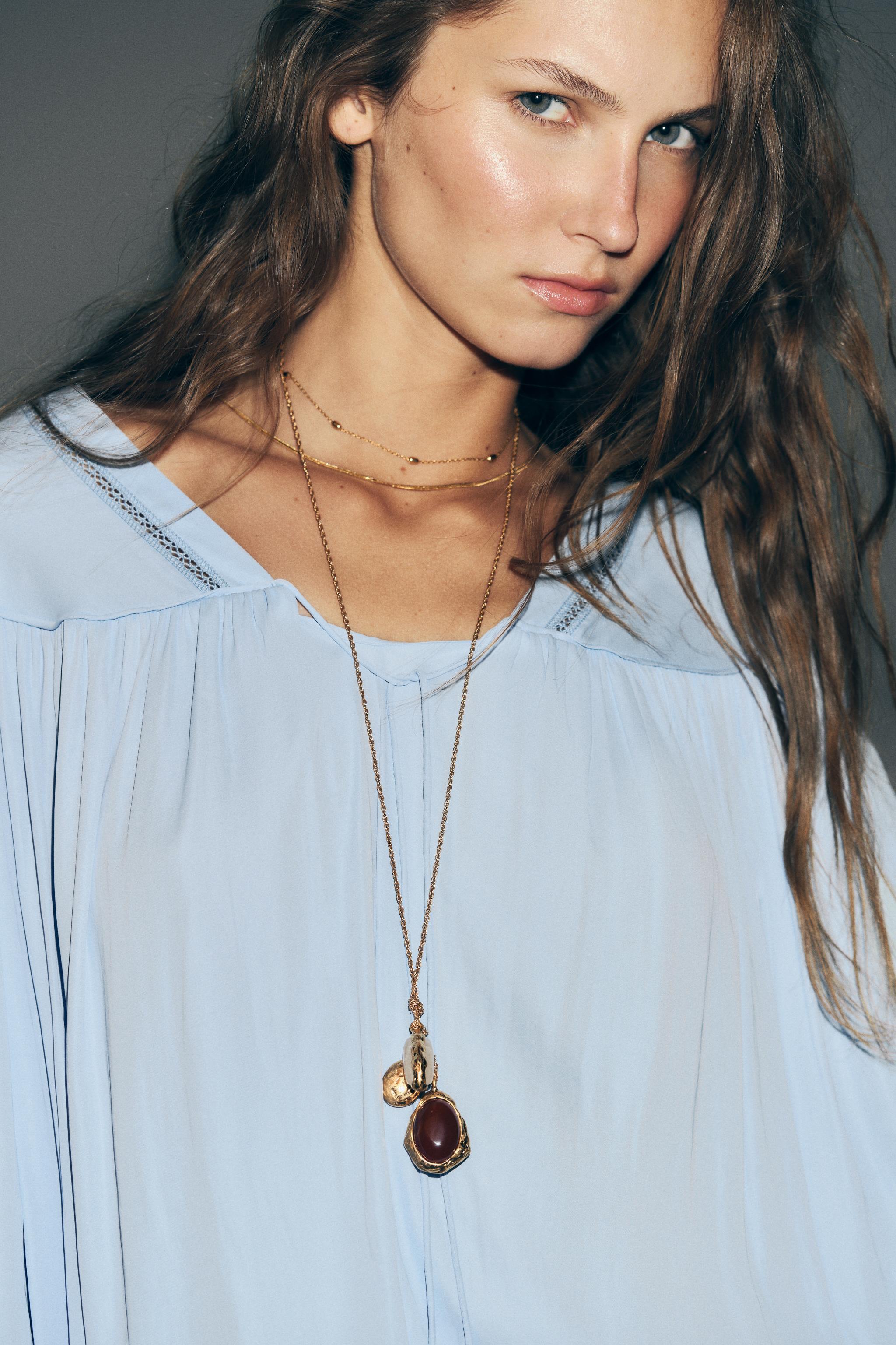 Pack of 2 Stone Necklaces