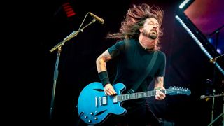 OTTAWA, ON - JULY 10: Dave Grohl of the Foo Fighters performs on Day 5 of the RBC Bluesfest at LeBreton Flats on July 10, 2018 in Ottawa, Canada.