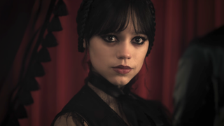 Jenna Ortega as Wednesday in Season 2