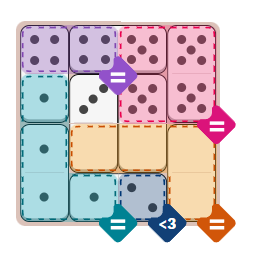The New York Times Pips puzzle (medium) on April 13, 2026
