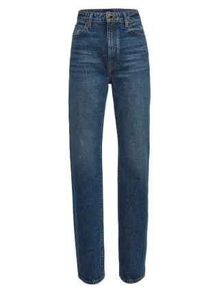 Khaite, Danielle High-Rise Straight-Leg Jeans