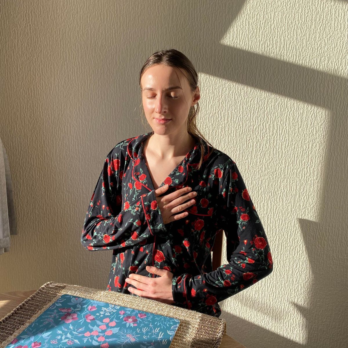 Katie Sims trying Gratitude meditation