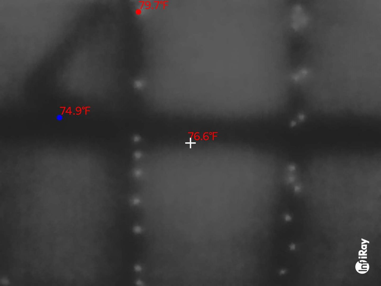 Screenshots of InfiRay P2 Pro Thermal Camera Samples.
