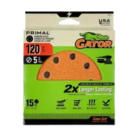 Gator 15 -Piece Aluminum oxide 120 -Grit Disc Sandpaper
