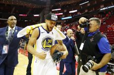 Stephen Curry after the Warriors make it to fourth straight NBA Finals