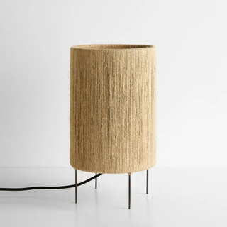 jute-covered table lamp