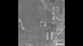 The Datong Panda Power Plant in China captured by a radar satellite of European aerospace firm Airbus.