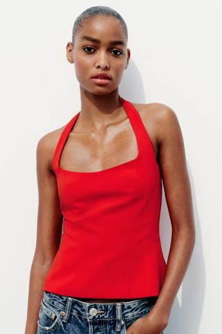 Zara, Fitted Halter Top