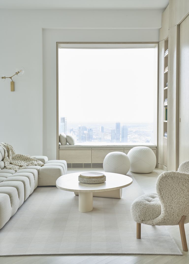 29 White Living Room Ideas That Make You Forget About Color