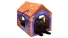 LiBa Cardboard Halloween Cat House with Scratch Pad and Catnip
