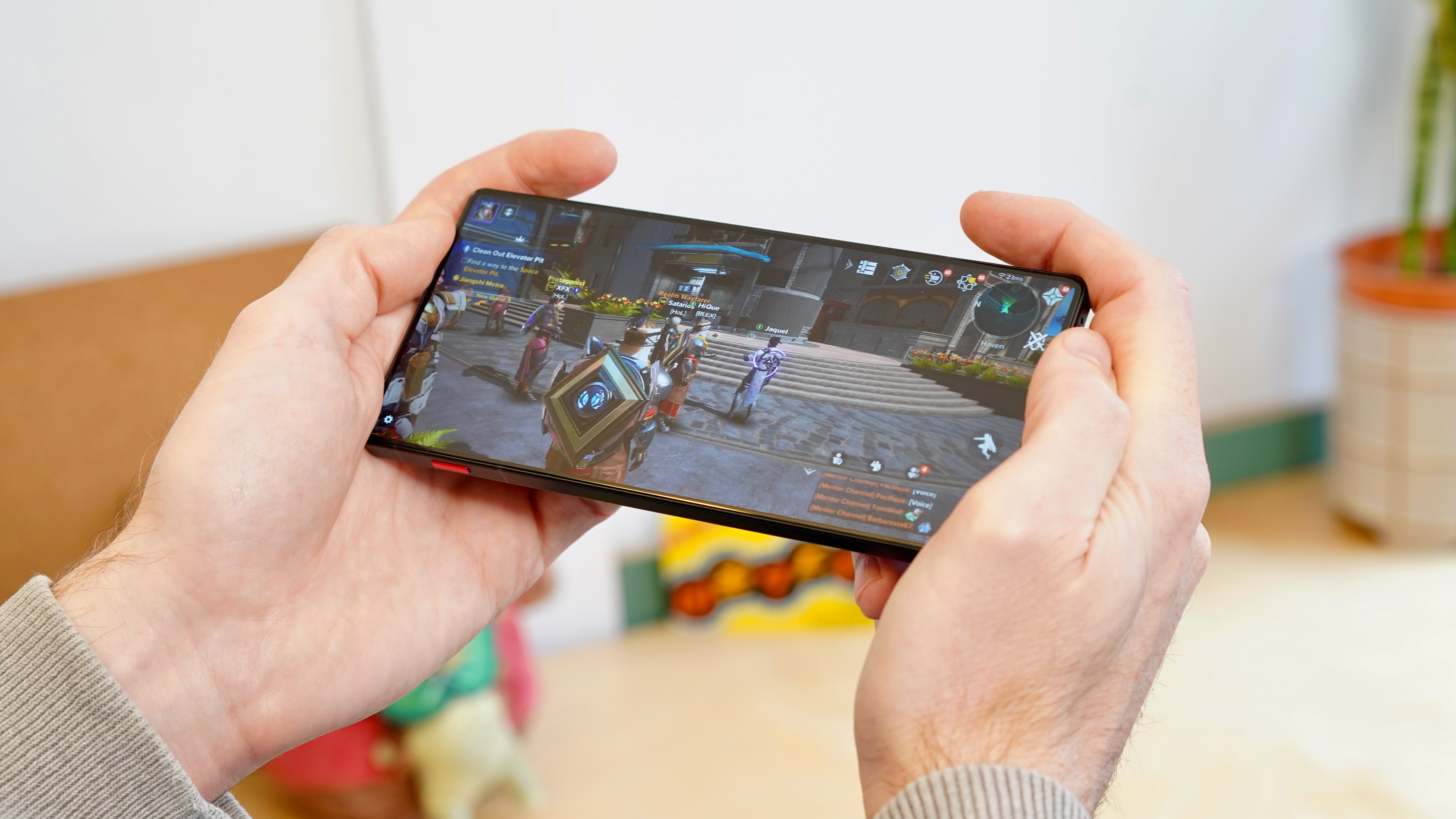 The RedMagic 11 Air Playing a Game