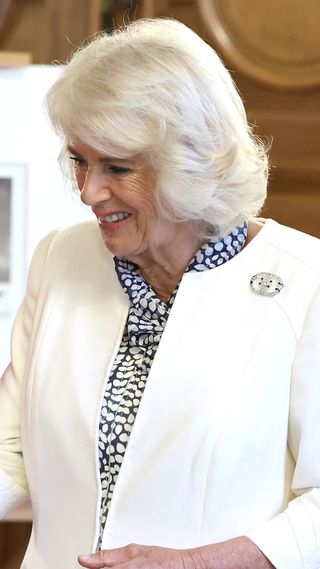 Queen Camilla ahead of the launch a new UK - France Literary Prize