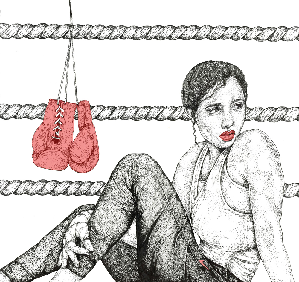 Waterson secured work with Nike after the company saw her illustrations on Instagram