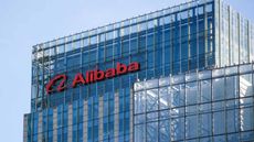 Alibaba Group Holdings sign displayed on Beijing headquarters