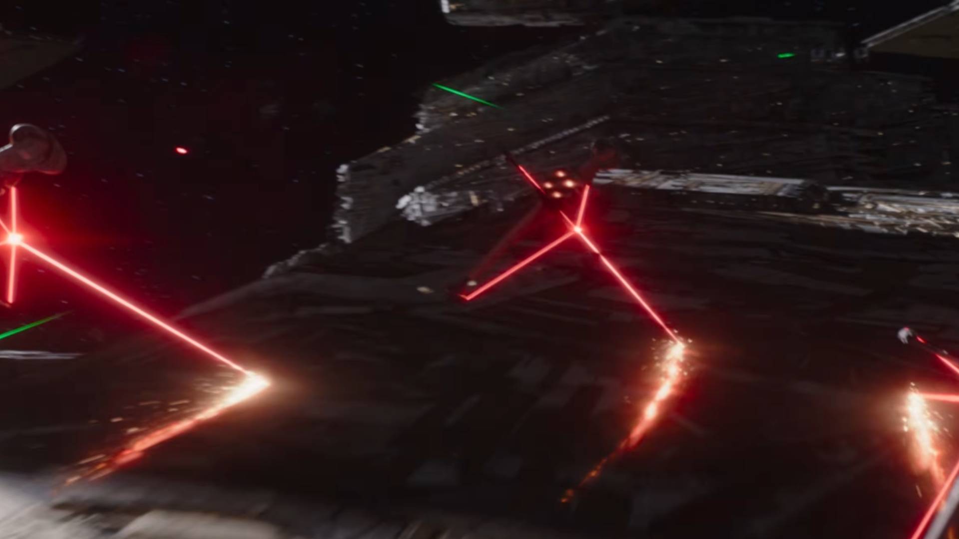 A space battle in Ahsoka season 2