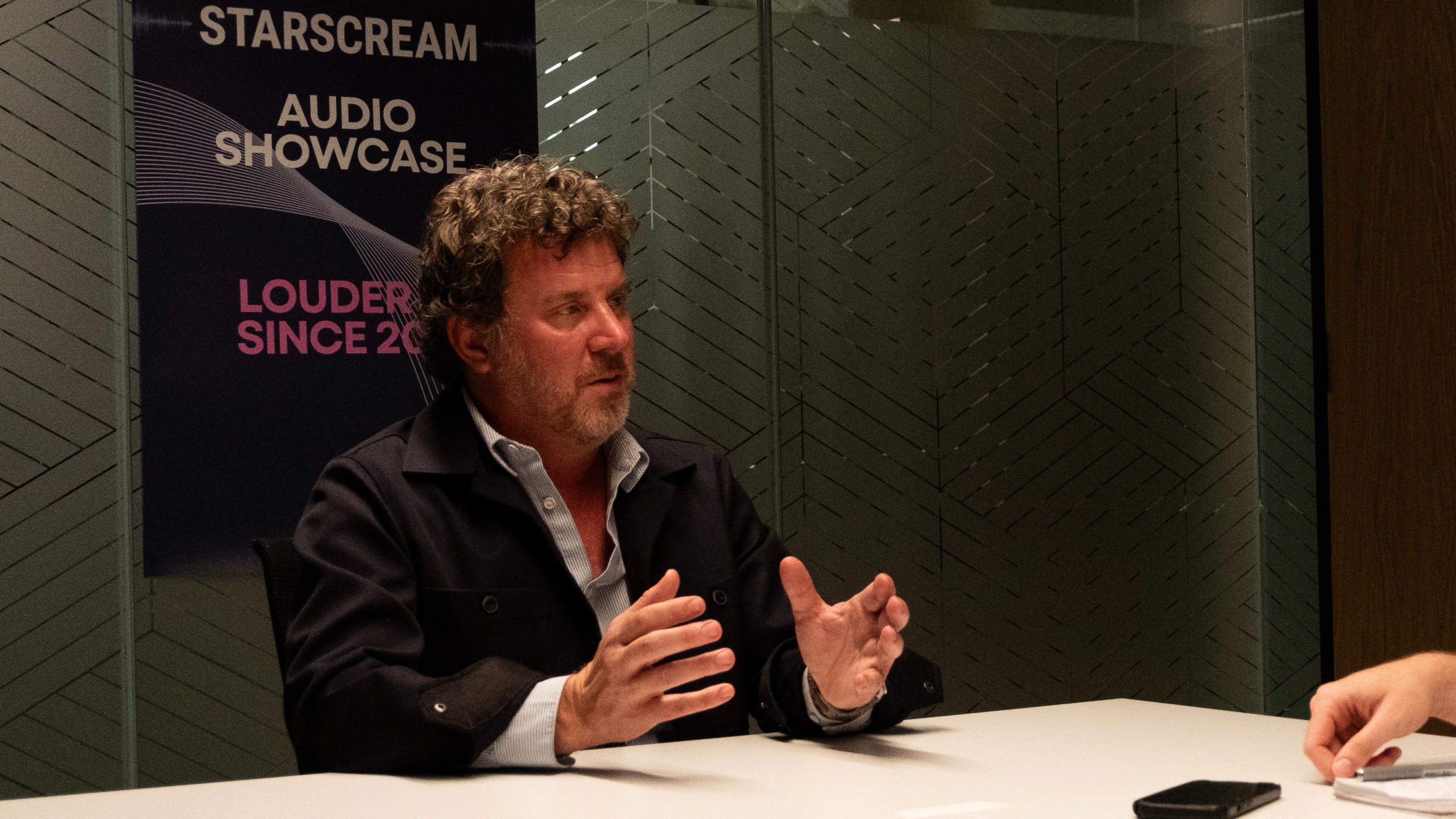 Scott Hagen from Victrola being interviewed