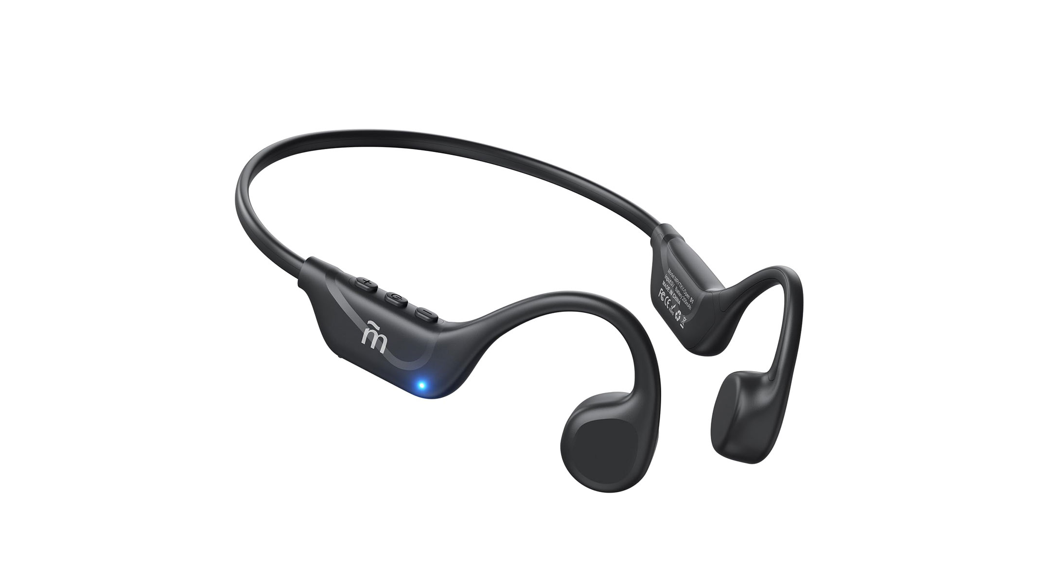 Mrytky bone conduction headphones on a white background