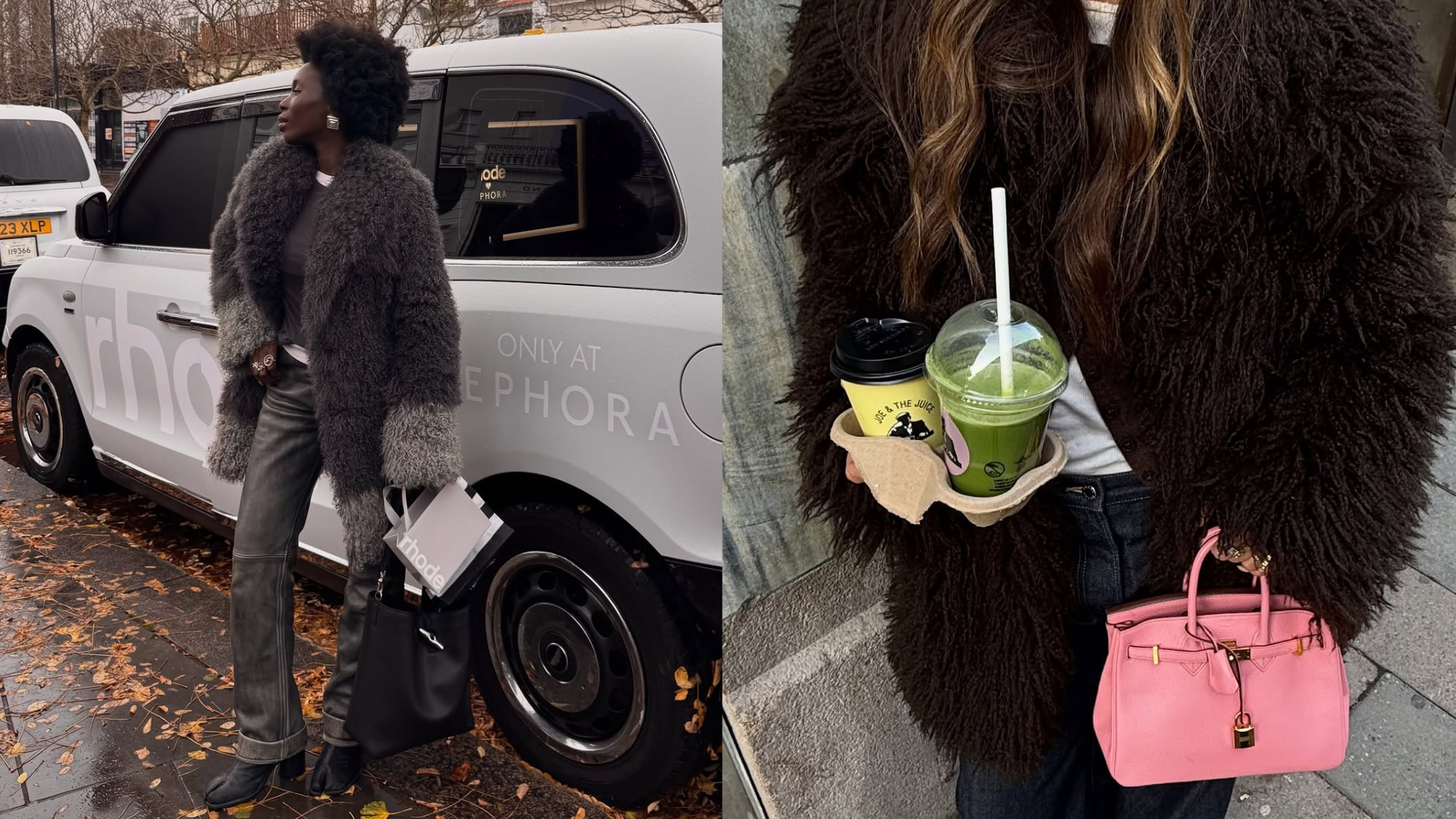 woman wearing fluffy winter coat 2025