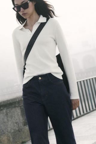 Soft Polo Collar Sweater