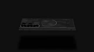 Dbrand's Something (Dark) case for the Galaxy S23 series.