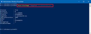 Mount DiskImage command for PowerShell