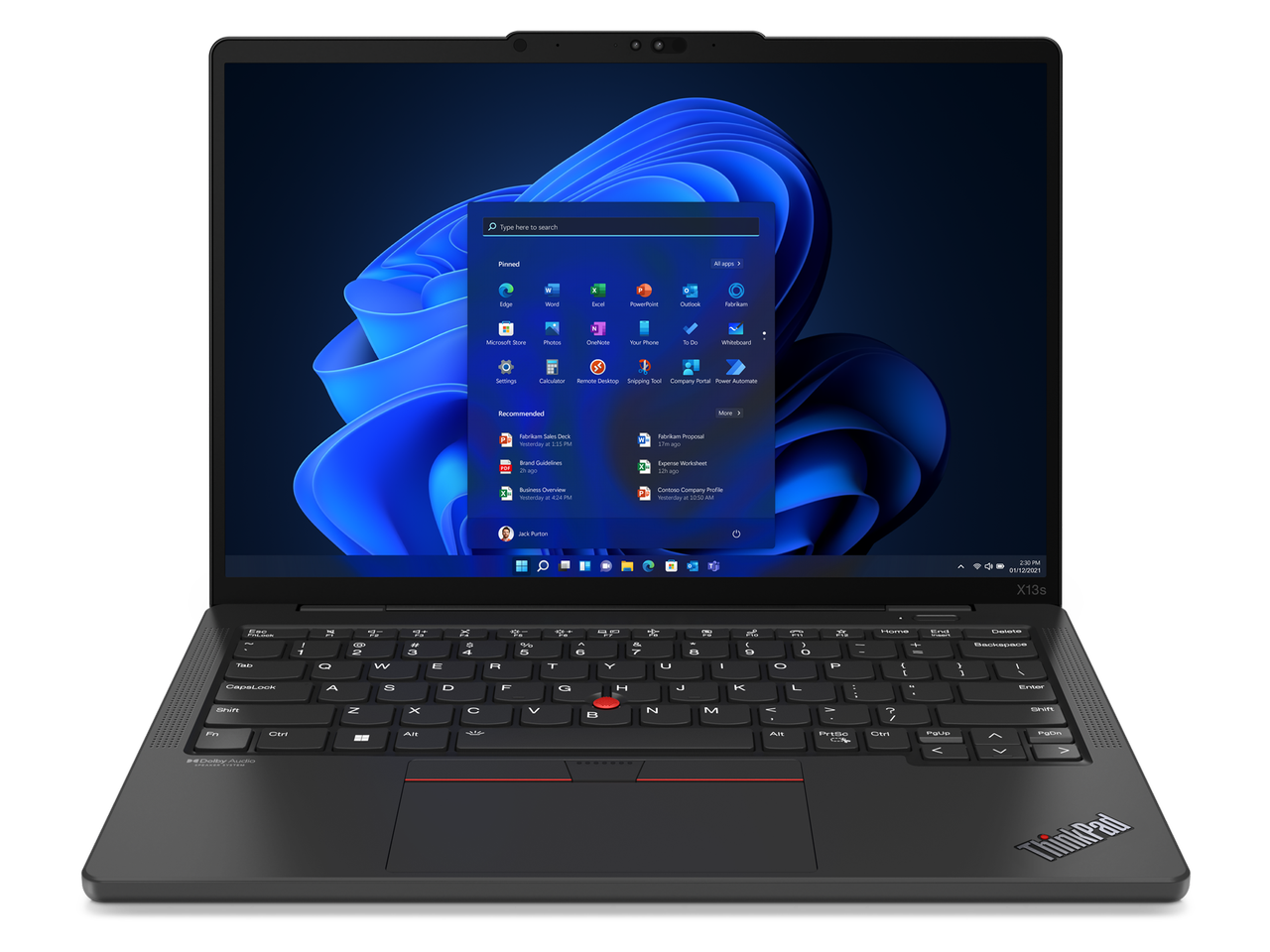 Lenovo Thinkpad X13s Press